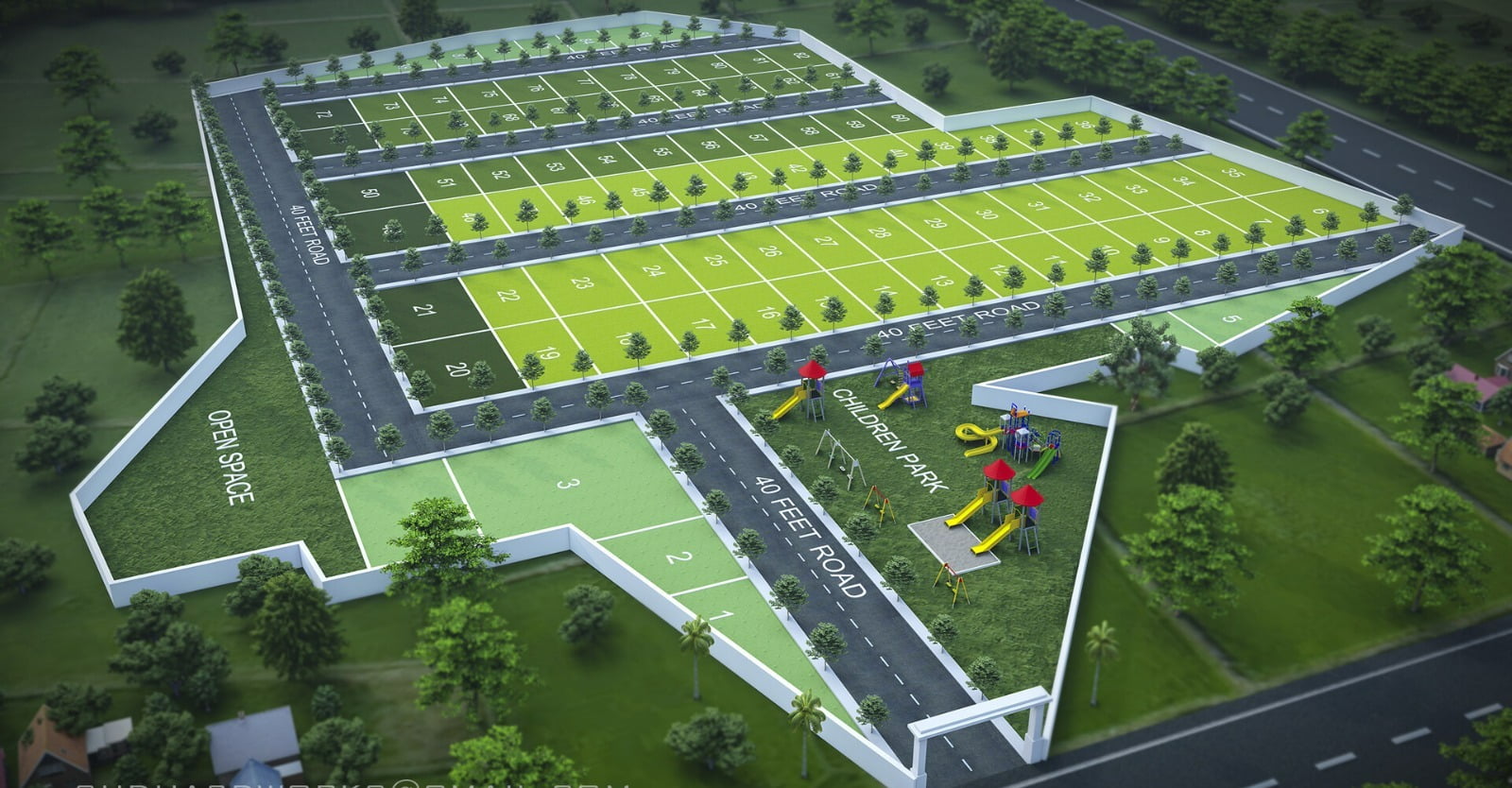 evergreens gives you the best premium plots.